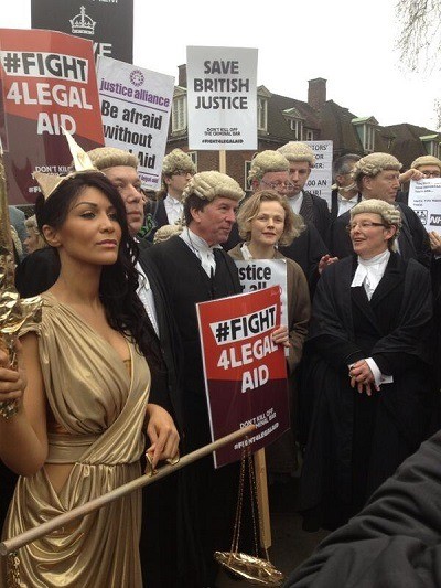 Barristers Stage Second Strike Over Legal Aid Cuts
